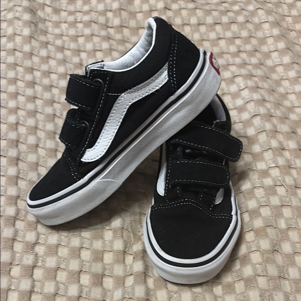 Vans Kids Black and White Sneakers